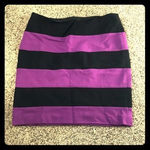Ann Taylor Stripped mini skirt